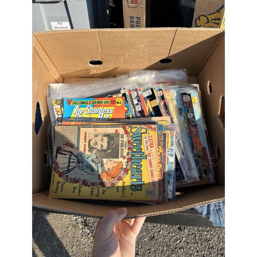 Lot Of 367 Vintage Comic Books Estate Sale Find